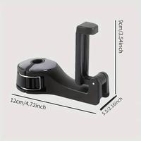 Gambar Dasudify Multifunctional 2 In 1 Car Hook Hidden Mobile Phone Holder Bracket Car Clip Rear Row Headrest Hook Lock Buckle Car Mount Stand Brand New dari Dasudify undefined 5 Tokopedia