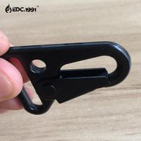 Gambar Hiking Black Olecranon Backpack Hook Hanger Carabiner Kit Gear Survive Clasp Military Outdoor Bag Hooks Paracord Accessories dari Jade Empress undefined 5 Tokopedia