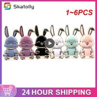 Gambar Dasudify 1~6PCS Finger Ring Holder For Phone Cute Rabbit Shape Mobile Phone Holders Universal Cell Phone Stands Foldable Finger Ring Brand New dari Dasudify undefined 1 Tokopedia
