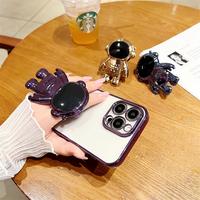 Gambar Dasudify Cute Electroplating Bear Astronaut Mobile Phone Stand Bracket Grip Chrome Holder Brand New dari Dasudify undefined 3 Tokopedia