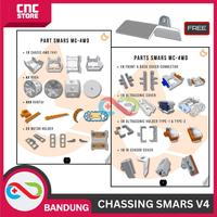 Gambar SMARS Robot V4 SMARS 4wd Steam Smart Robot Edukasi Uno R3 High Quality - LENGKAP dari Hokkah48 shop undefined 1 Tokopedia