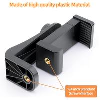 Gambar Dasudify For iPhone 360° Tripod Phone Mount 1/4"Screw Mobile Phone Clip Tripod Mount Adapter Adjustable For Samsung iPhone Huawei Realme Brand New dari Dasudify undefined 5 Tokopedia