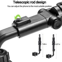 Gambar Dasudify Sun Visor Car Phone Holder Mount GPS Cell Mobile Car Clip Bracket Stand Support in Car for iPhone Samsung Xiaomi Brand New dari Dasudify undefined 5 Tokopedia