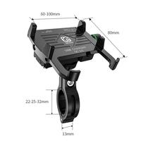 Gambar Dasudify 360 Degree QC 3.0 Mobile Phone Holder USB Charger Motorcycle Handlebar Mirror Stand Bracket Fast Charging for 3.5-6'' Phone Brand New dari Dasudify undefined 3 Tokopedia