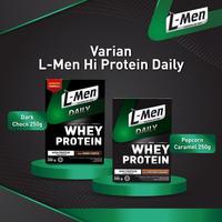 Gambar Ada Daily Protein Package - L-Men Daily Popcorn Caramel 250g & L-Men Protein Bar Crunchy Chocolate 12 Sachet dari erinadamayanti undefined 4 Tokopedia