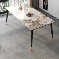 Gambar LUXURIOUSHOME Marble Top Newclassic Dining Tables Wedding Outside Portable Nordic Dining Tables Waterproof Camping Mesas De Comedor Furniture  Brand New dari luxurioushome undefined 4 Tokopedia