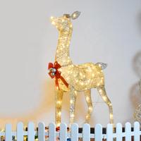 Gambar 2024 Outdoor Christmas Shining Deer Lighting Happy New Year For Garden Christmas Holiday Decorations dari Liam Begay undefined 5 Tokopedia