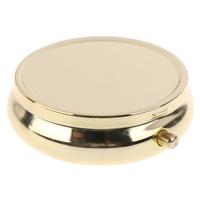 Gambar (IMPORT) Round Metal Pillbox Portable Small Medicine Organizer Inside Single Compartment Pill Box Personal Healthcare Supplies dari Koragaa Stored undefined 4 Tokopedia