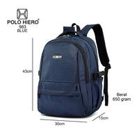 Gambar (Meila) Tas Polo Hiero 983 Tas Backpack Pria Tas Laptop Sekolah Tas Kerja - Grey dari Ahmad jaenul undefined 2 Tokopedia