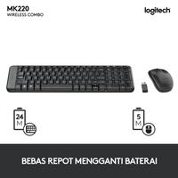 Gambar Logitech MK220 / MK 220 Wireless Keyboard Mouse Combo dari Gaming Plus Store undefined 4 Tokopedia