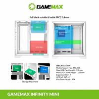 Gambar Casing Gamemax Infinity Mini ITX PC Case - Hitam dari Gaming Plus Store undefined 5 Tokopedia