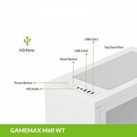 Gambar Casing GameMax M60 White Dual Mesh mATX Gaming PC Case dari Gaming Plus Store undefined 4 Tokopedia