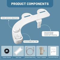 Gambar SAMODRA Non-Electric Bidet - Self Cleaning Dual Nozzle (Frontal and Rear Wash) Water Bidet Toilet Seat Attachment dari Annissama2 undefined 3 Tokopedia
