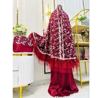 Gambar Tampilan Warna Putih Ukuran Int:l Best Mukenah Brukat Awrora Mix Rend dari badar92 undefined 1 Tokopedia