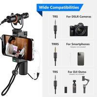 Gambar Neewer Video Microphone for Phone, On Camera Mic Kit with Black Pro Shock Mount for iPhone Android Smart Phones DSLR Camera dari lutfie Cell undefined 5 Tokopedia