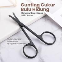 Gambar Gunting Cukur Bulu Hidung Stainless Steel Alat Rambut Alis Mata Ujung Tumpul Kuping dari Mhkfstore undefined 2 Tokopedia