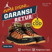 Gambar Sepatu Boots Safeti Proyek Pria Casual Outdoor Waterproof G-11A - Navy Blue, 43 dari Cadaffa Store_NEW undefined 1 Tokopedia