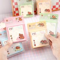 Gambar 4 pcs/lot Happy Capybara Memo Pad N Times Sticky Notes To Do List Planner Sticker Cute Stationery Deco Art Supplies Gift dari SEPIAAA SH undefined 2 Tokopedia