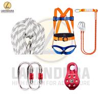 Gambar Set Rescue Equipment Paket Alat Panjat Ketinggian Karmantel Statis rope nylon rope safety climbing helm autostop asap chest ascender ids ropes carmantel carabiner hook karmantel dinamis rope acces dari Lavendura undefined 1 Tokopedia