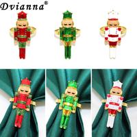 Gambar 6Pcs Nutcracker Christmas Decorations Soldier Model Nutcracker Napkin Rings for Xmas Holiday Party Table Decoration Supplies dari JALANBUNTUD76 undefined 1 Tokopedia