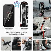 Gambar Terlaris ROCKBROS QT-LD1 Pompa Angin Sepeda 220 Psi 42310005 Mini Bicycle Pump 220PSI Portable Air Pump Schrader Presta AV/FV Gauge Tire Inflator MTB Cycling Road Bike Accessories Termurah dari Damai Pedia 23 undefined 1 Tokopedia
