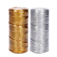 Gambar 100M 1.5mm Gold Wire Macrame Cord Crafts Handmade Rope Ribbon String Gift Wrap Vintage Thread Twine DIY Sewing Home Party Decor dari tokobajumuhayah86 undefined 5 Tokopedia