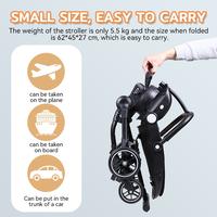 Gambar Baby Magic Stroller TC21 180 Rotating Kids Stroller Two Way Magic Strollers Foldable 2 Way Budak Stroler Lipat - 21 Black dari M_ARKAN undefined 3 Tokopedia