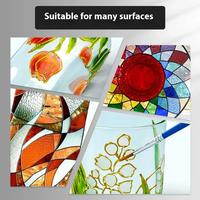 Gambar Waterproof Glass Paint Tube 20ml Artist Drawing Diy Hand-Painted Fabric Ceramic Canvas Metal Relief Texture Pigment Art Supplies dari JALANBUNTUD76 undefined 4 Tokopedia