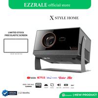 Gambar EZZRALE X STYLE HOME 6000 Lumens ( 500 ANSI ) Smart Android Projector 9.0 dari Lapakitem indonesia undefined 3 Tokopedia