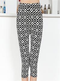 Gambar YRRETY Summer Women Capris Pants Push Up Leggings Workout Elastic Waist Casual Modal Stretch Print Pencil Mid-Calf New Clothing dari ranggamaul undefined 3 Tokopedia