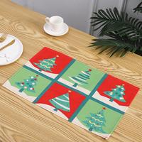 Gambar Christmas Placemats Set Of 6 Christmas Table Place Mats Set Decorations For Dining Tables Kitchen Holiday Party dari PEMUDApancaindra undefined 2 Tokopedia