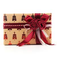 Gambar Christmas Gift Wrap Artware Packing Package Paper Bronzing Christmas Wrapping Paper Roll Craft Card Stock Paper 70x50CM dari KAPURBARUS jd undefined 4 Tokopedia
