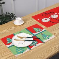 Gambar Christmas Placemats Set Of 6 Christmas Table Place Mats Set Decorations For Dining Tables Kitchen Holiday Party dari PEMUDApancaindra undefined 4 Tokopedia