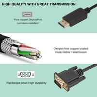 Gambar Kabel DP Display Port To VGA Konektor DP-VGA Converter 1.5 Meter dari BORONG KOMPUTER undefined 3 Tokopedia