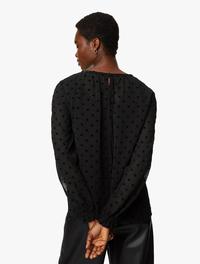 Gambar M&S - Blouse Wanita - Chiffon Polka Dot Blouse - Black - Black, UK 18/REG dari MARKS&SPENCER undefined 2 Tokopedia