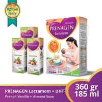 Gambar PTC PRENAGEN LACTA FRENCH VANILLA 360 GR + UHT ALMOND SOYA 3 PACK dari peloporstoreid undefined 1 Tokopedia