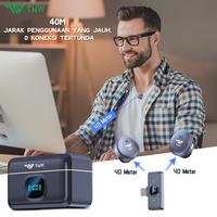 Gambar TNW A30 WIRELESS CLIP ON MIC MICROPHONE DUAL MIKROFON WIRELESS MIKROFON HP LAVALIER MICROPHONE WIRELESS PLUG & PLAY LAPEL MIC DAN CHARGING CASE FOR TIKTOK YOUTUBE FACEBOOK LIVE STREAM dari Cipta Melodi store undefined 3 Tokopedia