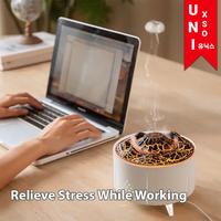 Gambar New Arrival Unixso Air Diffuser Humidifier Ultrasonic Aromatherapy Realistic Volcano Flame Fire dengan Remote | Aroma Terapi Pelembab Udara Api | Essential Oil Low Price dari Baghan Mart undefined 4 Tokopedia
