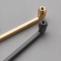 Gambar [6877-PB] Pearl Black Pull Aluminum Handle - Tarikan Laci Gagang Lemari Hitam Minimalis dari Handle House ID undefined 5 Tokopedia