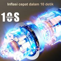 Gambar GOWES Amazefan 8000mAh pompa angin mobil inflator pompa ban mobil elektrik pompa mobil portabel Car Air Pump ban motor aksesoris pompa ban listrik tire inflator perkakas sepeda elektrik tire pressure monitoring alat Dapat mengisi daya ponsel perangkat - 6000mAh-hitam dari TokoRenisa undefined 4 Tokopedia