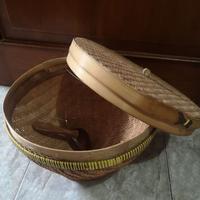 Gambar BAKUL NASI BAMBU CETING TUTUP BESAR WAKUL 35CM dari merry craff undefined 3 Tokopedia