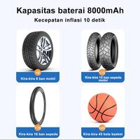 Gambar GOWES Amazefan 8000mAh pompa angin mobil inflator pompa ban mobil elektrik pompa mobil portabel Car Air Pump ban motor aksesoris pompa ban listrik tire inflator perkakas sepeda elektrik tire pressure monitoring alat Dapat mengisi daya ponsel perangkat - 6000mAh-hitam dari TokoRenisa undefined 3 Tokopedia