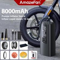 Gambar GOWES Amazefan 8000mAh pompa angin mobil inflator pompa ban mobil elektrik pompa mobil portabel Car Air Pump ban motor aksesoris pompa ban listrik tire inflator perkakas sepeda elektrik tire pressure monitoring alat Dapat mengisi daya ponsel perangkat - 6000mAh-hitam dari TokoRenisa undefined 1 Tokopedia