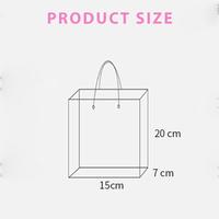 Gambar 10pcs Clear PVC Gift Bags with Pink Ribbon Plastic Tote Bag Gift Wrap dari anggraeni id undefined 2 Tokopedia