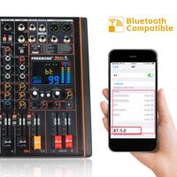 Gambar FREEBOSS Mute Mixing Console 6 Channel Mixer Audio Controller Bluetooth 48V Effect MP3 Stereo Sound Table DJ Stage Show MATE6 dari Cimory Made undefined 2 Tokopedia