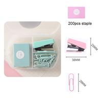 Gambar Mini Morandi Color Metal Stapler Set with Staples Binding Tools Stationery Office School Student Supplies 2023 New dari Hussen Store undefined 5 Tokopedia