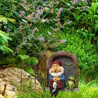 Gambar Dwarf Frog Decor Statue Garden Supplies Resin Art Sculptures Craft dari okfosi shop undefined 2 Tokopedia