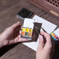 Gambar Empty Portable Watercolor Paint Box Metal Watercolor Sub-packing Box Pigment Moisturizing Box Sketch Painting Art Supplies dari Nur DINE Olshop undefined 2 Tokopedia