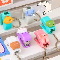 Gambar Cute Mini Stapler Portable Cartoon Staples Binding Tools File Organizer Office Stationery School Student Supplies Key Ring dari Toko KLotontong Shop undefined 2 Tokopedia