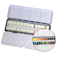 Gambar 100pcs Plastic 1/2ml Empty Half Pan Watercolor Paint Grid Artists Palette Art Supplies Student Professionals Drawing Tools dari Nur DINE Olshop undefined 5 Tokopedia